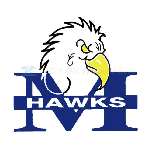 Monmouth Hawks Logo T-shirts Iron On Transfers N5160